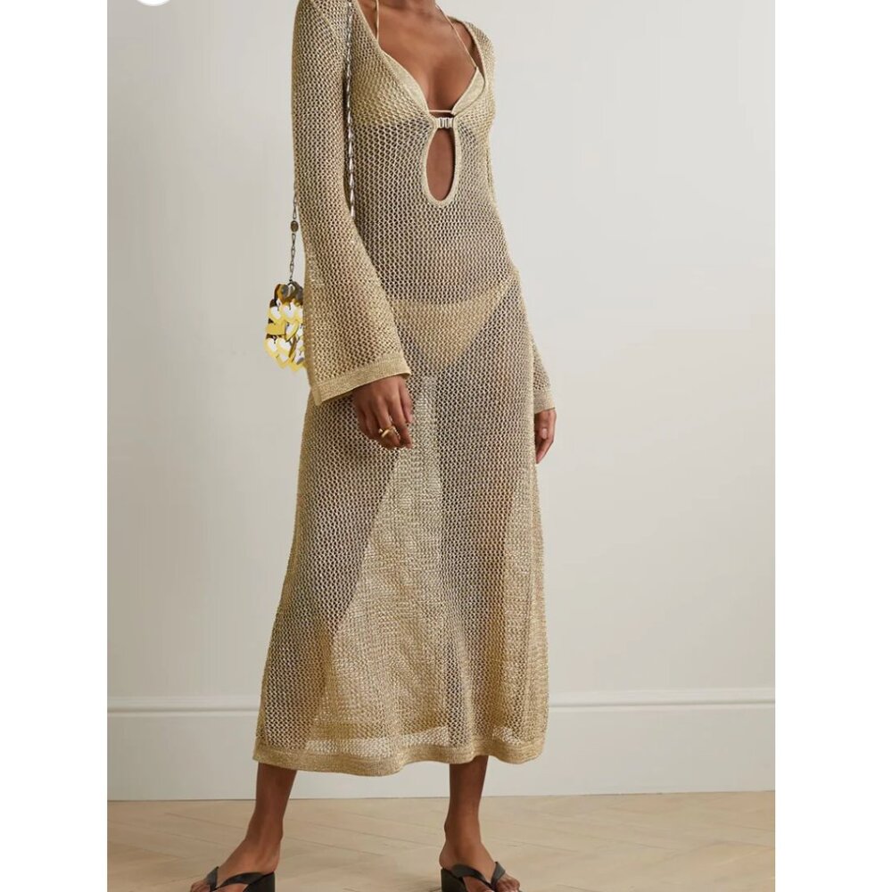 NEW Etta Dress by DODO BAR OR (Color: Gold, Size IT 42)